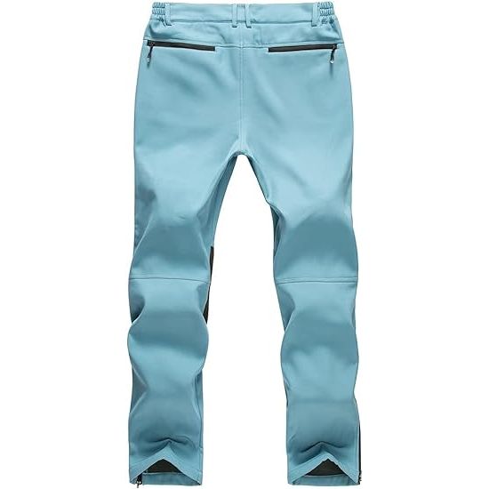 Waterproof Softshell Outdoor Pants - Fleece Lined With Leg Zipper
