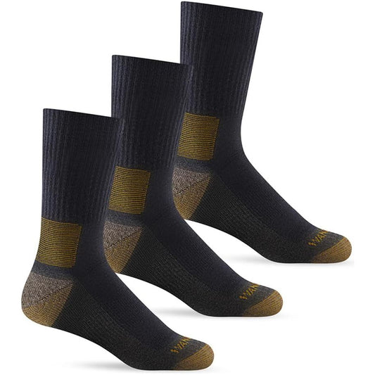 Merino Wool Moisture Wicking Crew Socks 3 Pairs