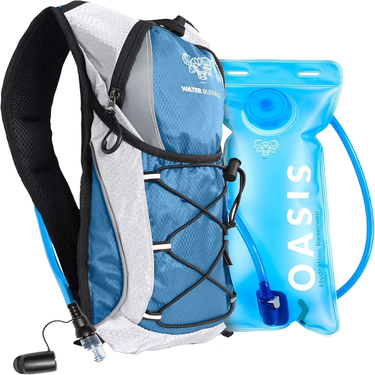 Lightweight Hydration Backpack with 2L Water Bladder
