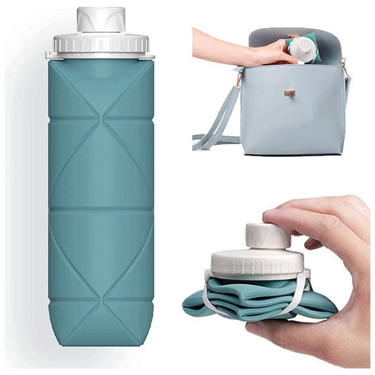 Collapsible Leakproof Travel Bottle - Reusable BPA Free Silicone