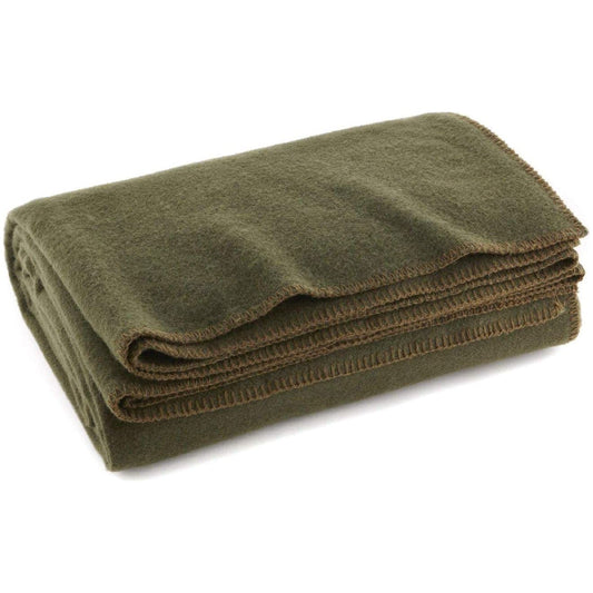 Military Style Olive Green Warm Fire Retardant Blanket